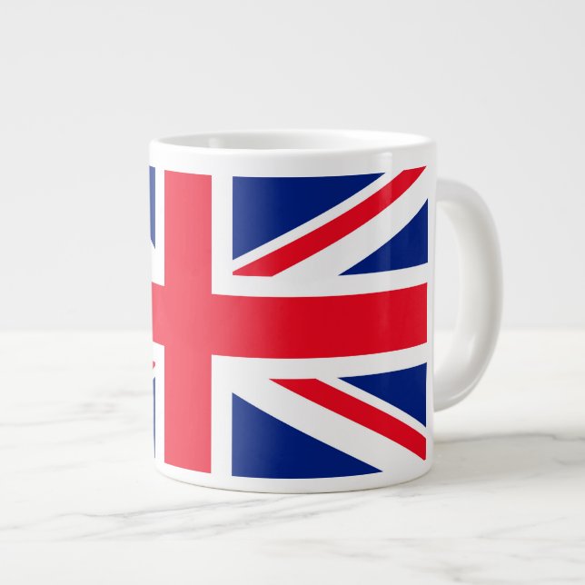 Union Jack Large Coffee Mug (Front Right)