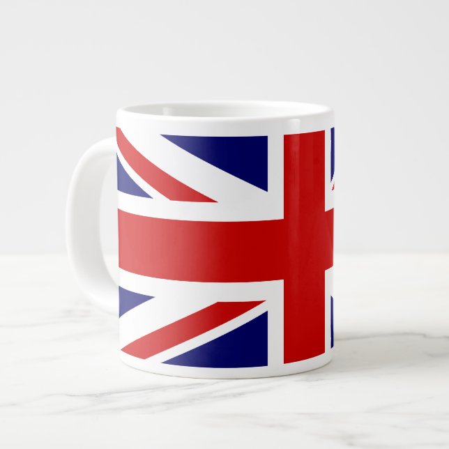 Union Jack Large Coffee Mug (Front Left)
