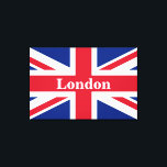 Union Jack London ~ British Flag Canvas Print<br><div class="desc">Flag of the United Kingdom of Great Britain and Northern Ireland with London text. Leave as is,  customise text,  or make blank.</div>
