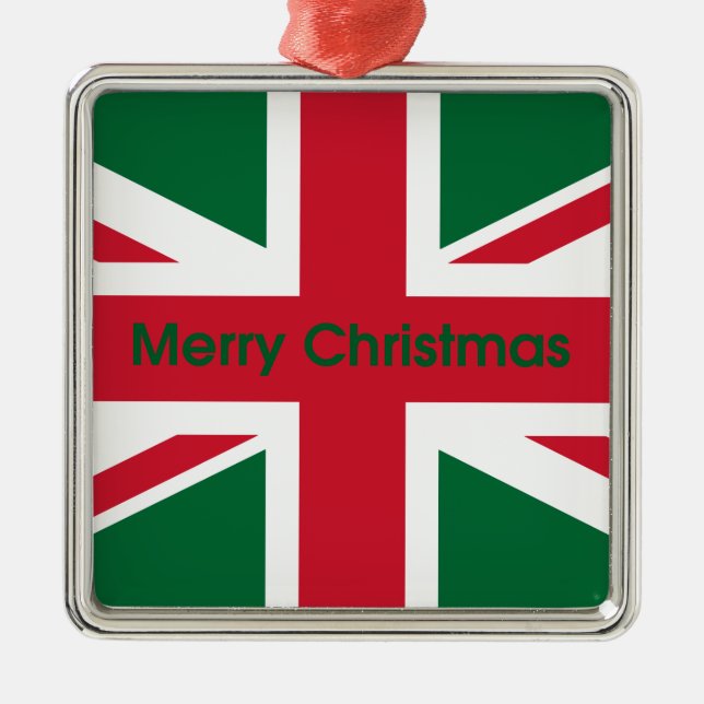 Union Jack Metal Tree Decoration (Front)