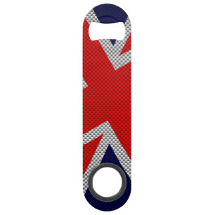 Union Jack on Carbon Fibre Style Colours