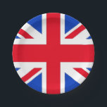 Union Jack Party Plates<br><div class="desc">United Kingdom flag plates</div>