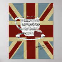 Union Jack Picture Poster A Nice Cup of Tea Vintag