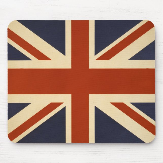 Union Jack Retro Mouse Pad (Front)