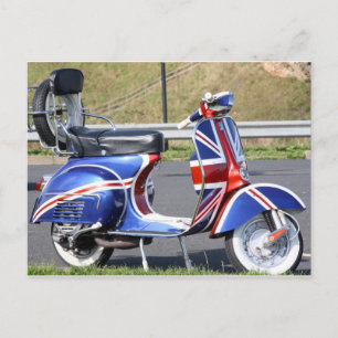 Union Jack Scooter Postcard