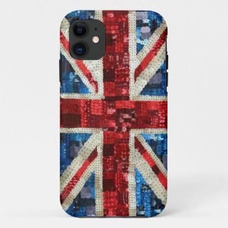 Union Jack sequin bling UK English flag iPhone 5 11 Case