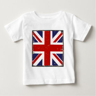 Union Jack Shabby Chic Baby T-Shirt