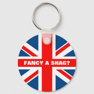 Union Jack shag Key Ring