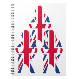 Union jack spiral notebook