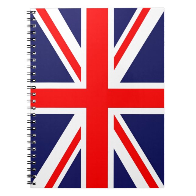 Union Jack Spiral Notebook (Front)