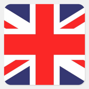 Union Jack Square Sticker