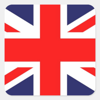 Union Jack Square Sticker