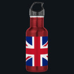 Union Jack Stainless Steel Bottle<br><div class="desc">Drink more water. Your skin, hair, body, and mind will thank you. And now, drink out of your Union Jack water bottle and your sense of style will thank you as well. Dang, hydration never looked so good! Your bottle is: 18 oz. bottle; Made with 18/8 stainless steel; Height: 8.67"...</div>