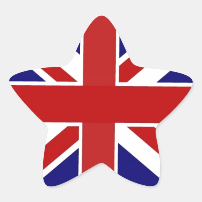 Union Jack Star Sticker (Front)