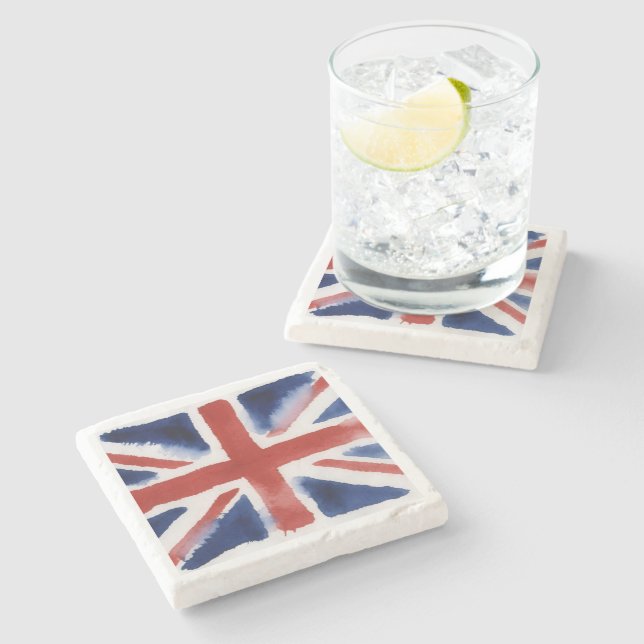 Union jack stone coaster (Side)