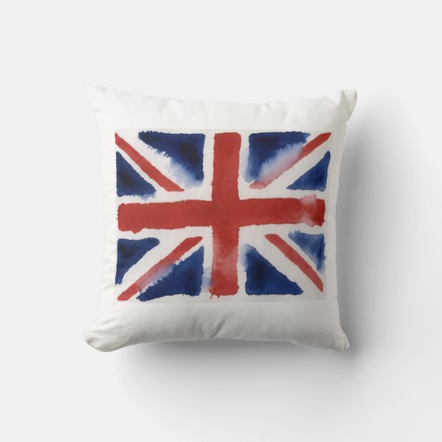 Union jack t shirt  cushion (Front)