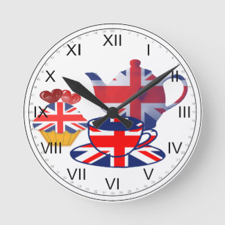 Union Jack Tea-time Wall Clock