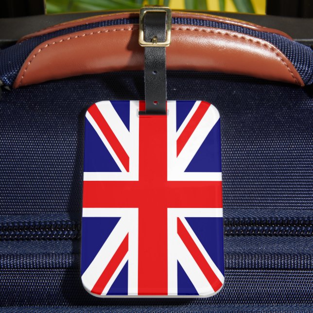UNION JACK - THE BRITISH FLAG  London     Luggage Tag (Front Insitu 2)