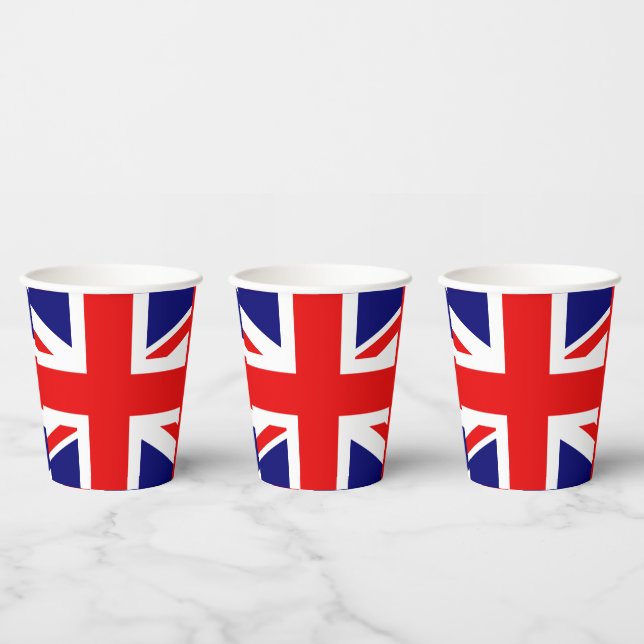 UNION JACK - THE BRITISH FLAG      PAPER CUPS (Multi)
