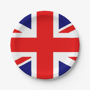 UNION JACK - THE BRITISH FLAG      PAPER PLATE