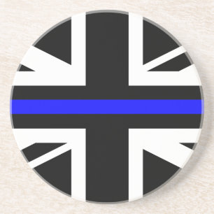 Union Jack Thin Blue Line Coaster