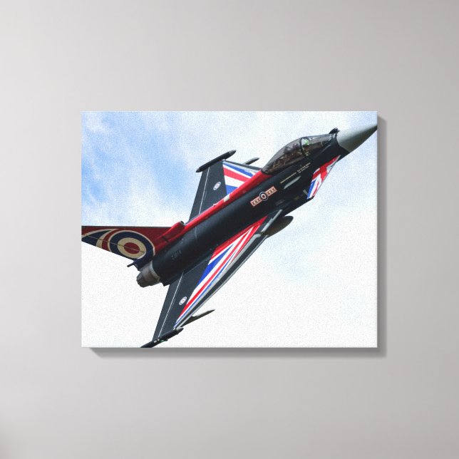 Union Jack Typhoon Canvas Print (Front)