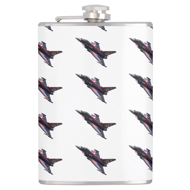 Union Jack Typhoon Hip Flask (Front)
