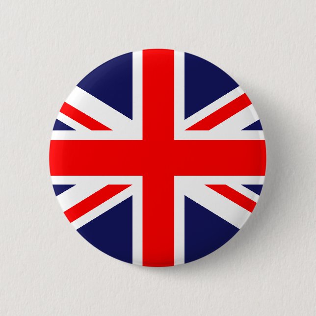 Union Jack - UK Flag 6 Cm Round Badge (Front)