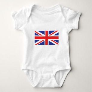 Union Jack UK Flag Baby Bodysuit