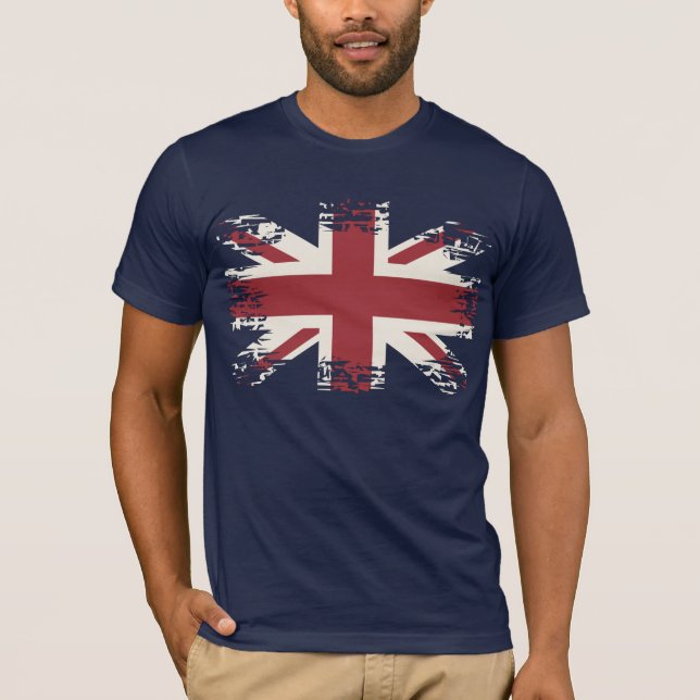 Union Jack (UK flag), grunge style. T-Shirt (Front)