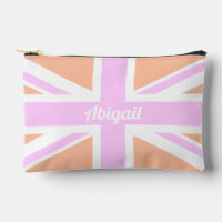 Union Jack / UK Flag in Girly Pink & Orange
