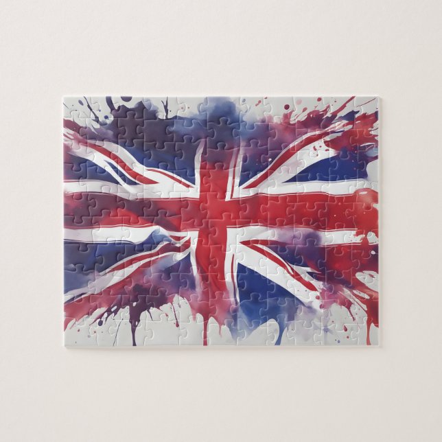 Union Jack UK Flag Jigsaw Puzzle (Horizontal)