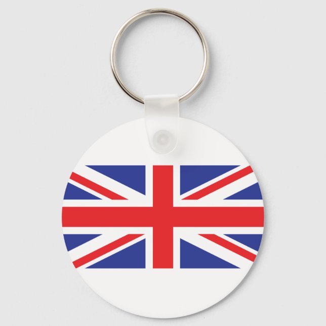 Union Jack UK Flag Key Ring (Front)