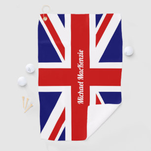 Union Jack - UK Flag - Personalised Golf Towel