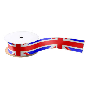 Union Jack UK flag Satin Ribbon