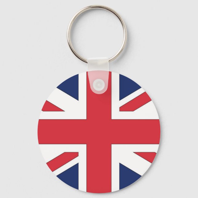Union Jack, Union Flag of Great Britian Key Ring (Front)
