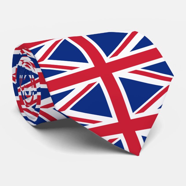 Union Jack - United Kingdom - British flag Tie (Rolled)