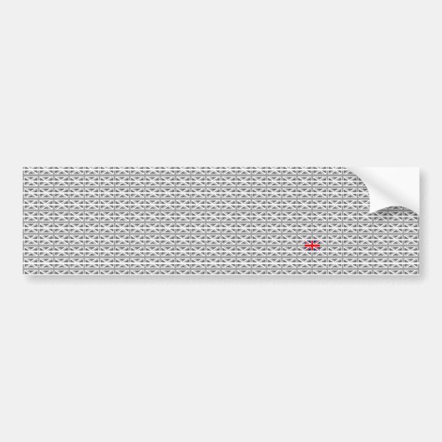 Union Jack - United Kingdom Bumper Sticker (Front)