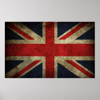 Union Jack - Worn Poster