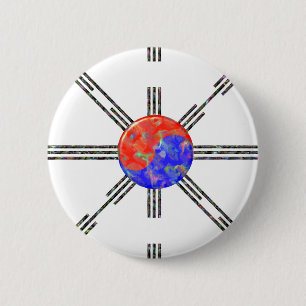 Union Korea 6 Cm Round Badge