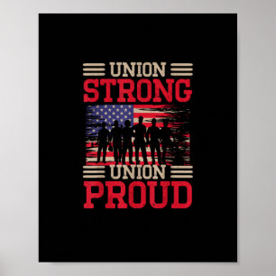 Union Laborer Union Strong Labour Union Worker Uni Poster