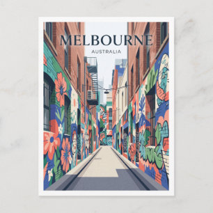 Union Lane Melbourne Australia Travel Postcard