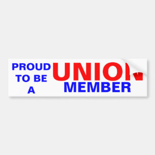 UNION MEMBER BUMPER STICKER