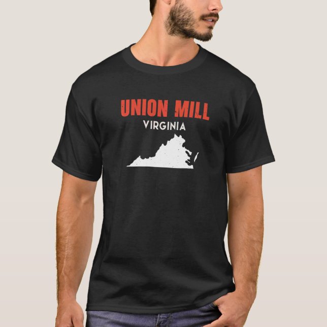 Union Mill Virginia USA State America Travel Virgi T-Shirt (Front)