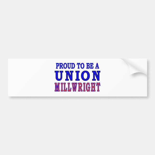UNION MILLWRIGHT BUMPER STICKER (Front)