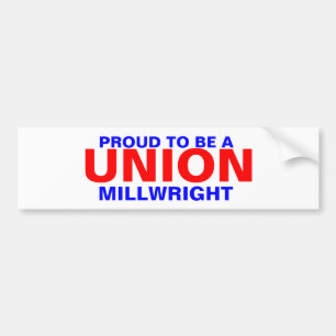 UNION MILLWRIGHT BUMPER STICKER