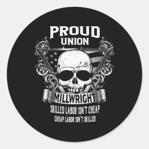 Union Millwright Classic Round Sticker