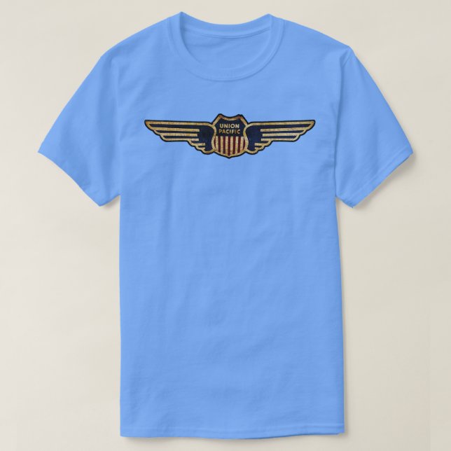 Union Pacfic Railroad Wings T-Shirt (Design Front)