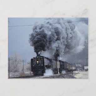 Union Pacific, No. 844 and No. 3985, departing Win Postcard