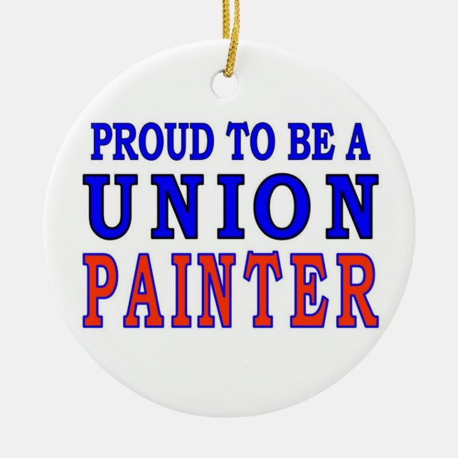 UNION PAINTER CERAMIC TREE DECORATION (Front)